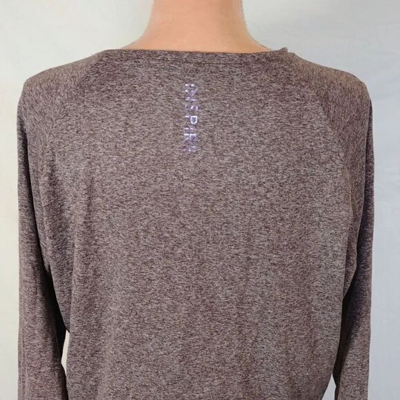 Tag Purple Inspire Long Sleeve Athletic Top with Thumb Holes Large NWOT - Picture 14 of 15